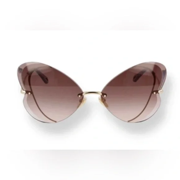 Chloe | Accessories | Chloesemirimless Metal Butterfly  display picture 1